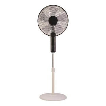 Gulvventilator 60 W/230 V Ø 40 cm hvid/sort