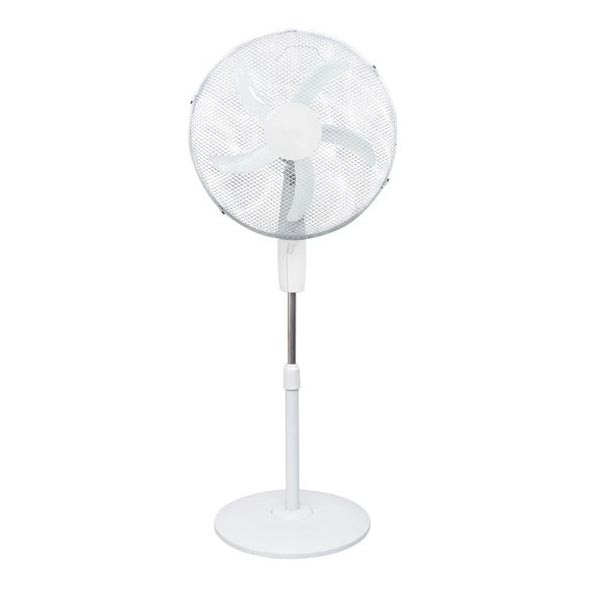 Gulvventilator 60 W/230 V Ø 50 cm hvid