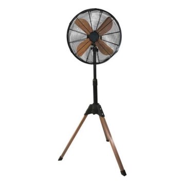 Gulvventilator 60W/230V 133 cm sort/kobber + fjernbetjening