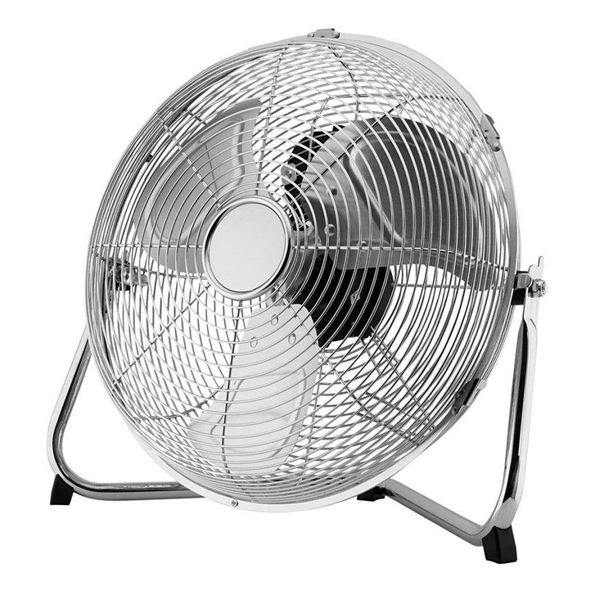 Gulvventilator 70 W/230 V, Ø 35 cm, poleret krom