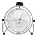 Gulvventilator 90W/230V Ø 45 cm sølv + fjernbetjening