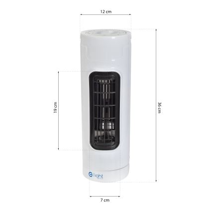 Gulvventilator TOWER 30W/230V hvid