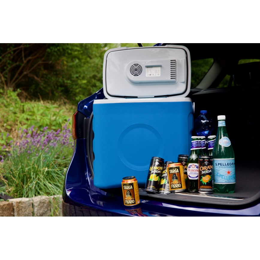 Guzzanti GZ 30BW - Bærbar bilkøleboks 29 l 65W/12V/230V blå