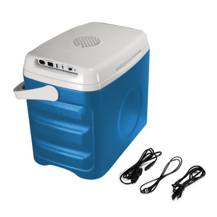 Guzzanti GZ 30BW - Bærbar bilkøleboks 29 l 65W/12V/230V blå