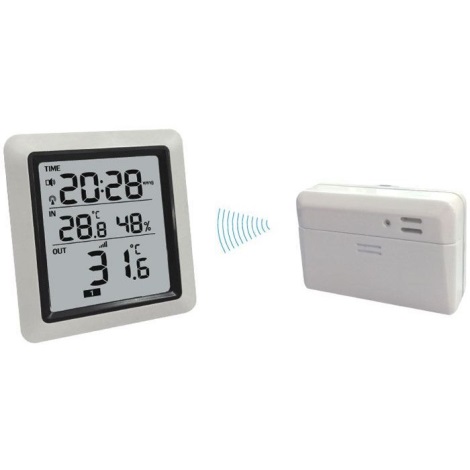 Hadex - Trådløst termometer med hygrometer 2xAA