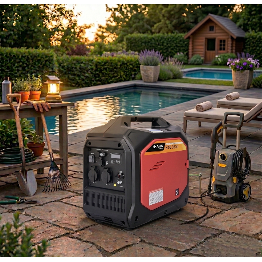 Hahn & Sohn 20059 - Benzindrevet elgenerator H IG 3500 3500W