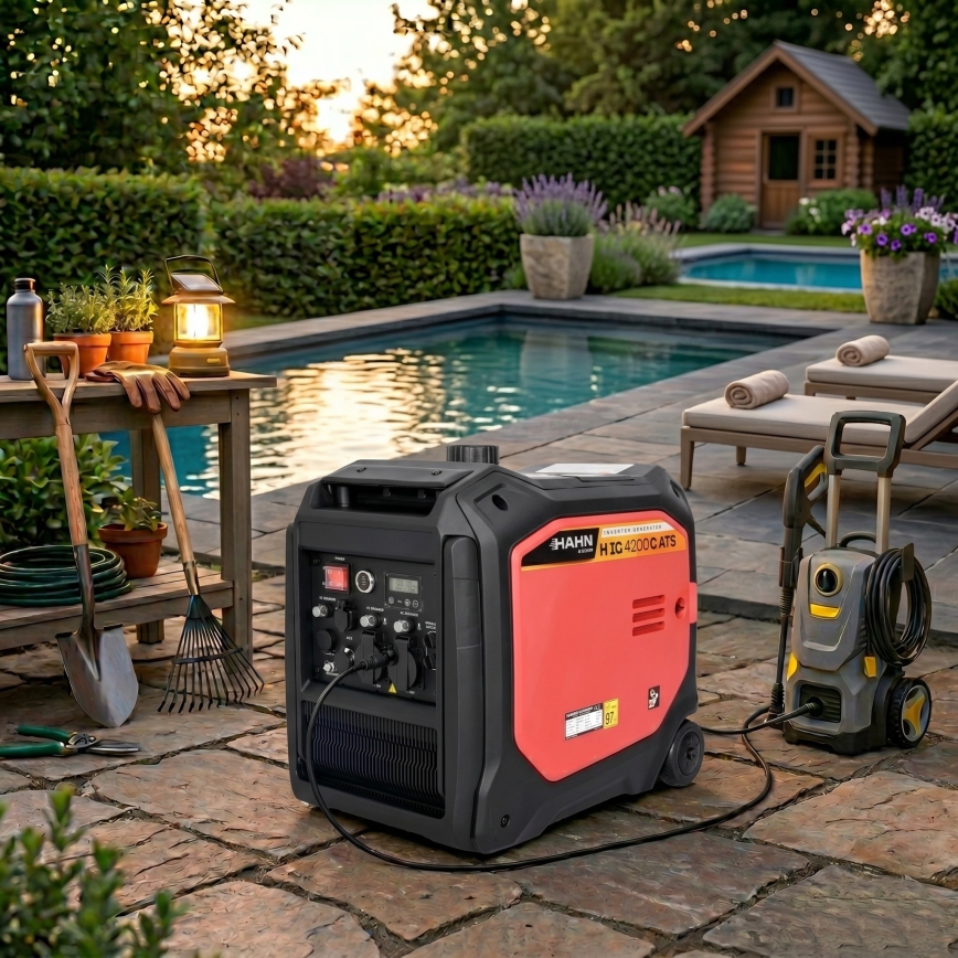 Hahn & Sohn 20062 - Benzin-/LPG-elgenerator H IG 4200 G ATS 4200/3800W
