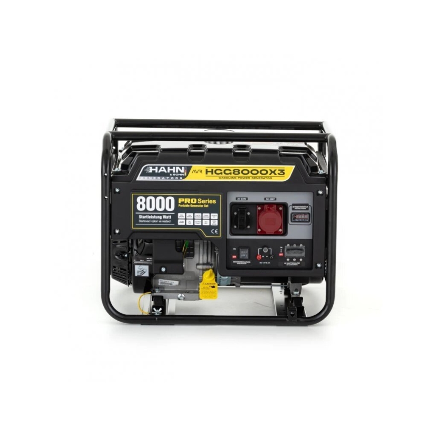 Hahn & Sohn 9177 - Benzindrevet elektrisk generator HGG 8000 X3 6500W