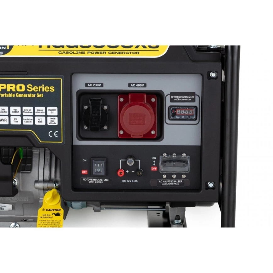 Hahn & Sohn 9177 - Benzindrevet elektrisk generator HGG 8000 X3 6500W