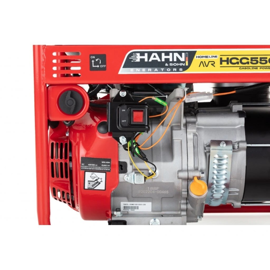 Hahn & Sohn 9178 - Benzindrevet elektrisk generator HGG 5500 X-H 5500W