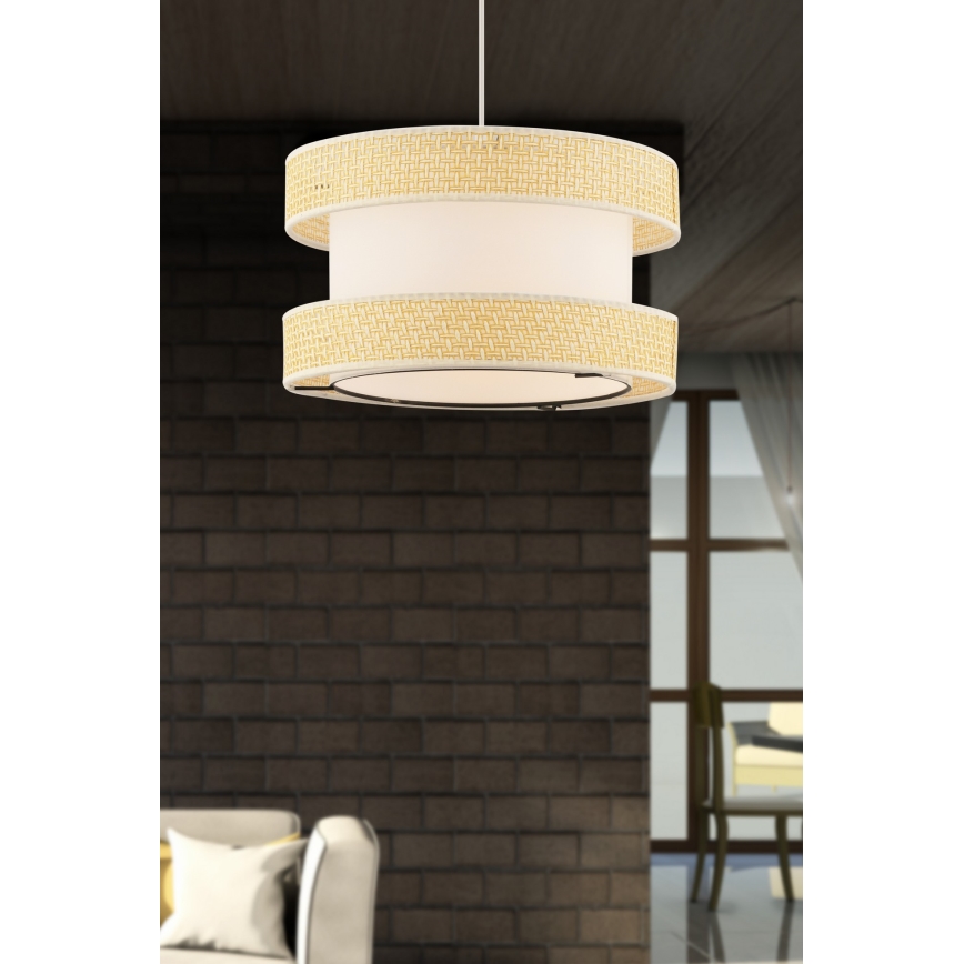 HALO 1xE27/60W/230V loftlampe creme/beige