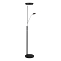 Halo Design 716067 - Dæmpbar LED-gulvlampe VEGAS LED/20W/230V + LED/5W sort/blank krom