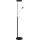 Halo Design 716067 - Dæmpbar LED-gulvlampe VEGAS LED/20W/230V + LED/5W sort/blank krom