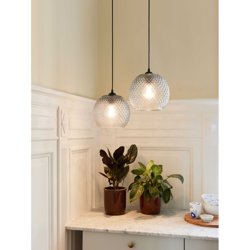 Halo Design 718436 - Pendel på ledning NOBB 1xE27/40W/230V Ø 22 cm klar