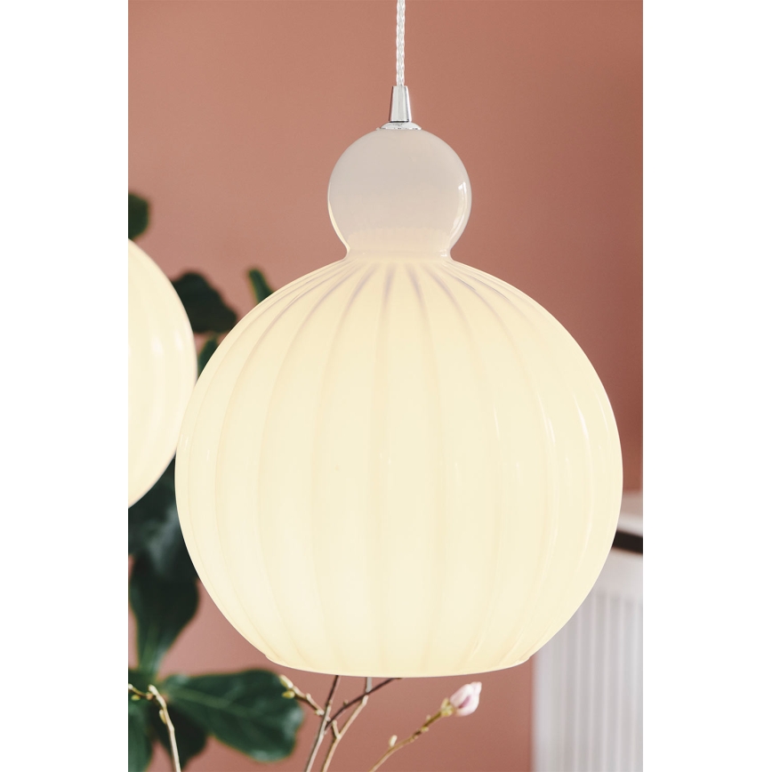 Halo Design 737321 - Pendellampe med kabelophæng BALL BALL 1xE27/40W/230V Ø 32 cm hvid