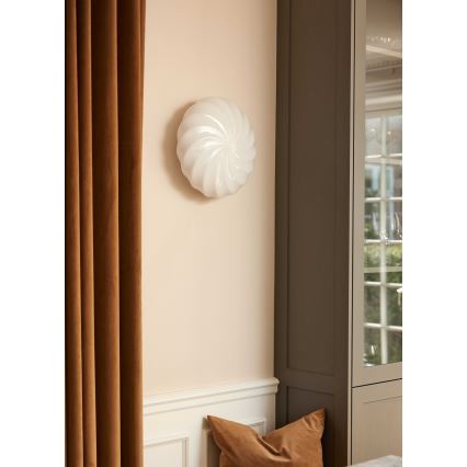 Halo Design 739547 - Væglampe TWIST 3xG9/28W/230V Ø 35 cm hvid/messing