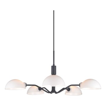 Halo Design 740369 - Pendel på kabel KJOBENHAVN 5xG9/28W/230V Ø 50 cm sort