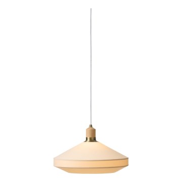 Halo Design 744206 - Kabelpendel PARIS 1xE27/60W/230V Ø 40 cm creme/messing/eg
