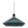 Halo Design 744275 - Pendel på ledning PARIS 1xE27/60W/230V Ø 56 cm blå/messing/egetræ