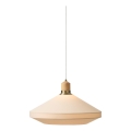Halo Design 744305 - Pendellampe PARIS på ledning 1xE27/40W/230V Ø 56 cm creme/messing/eg