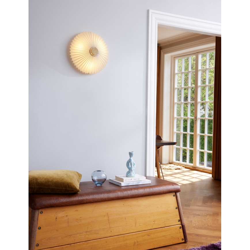 Halo Design 745081 - Væglampe PARIS 3xG9/28W/230V Ø 40 cm hvid/messing/eg