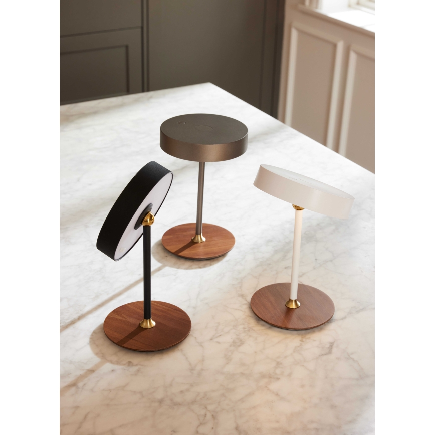 Halo Design 745760 - LED dæmpbar opladelig bordlampe ON THE MOVE LED/2,5W/4000 mAh hvid/træ