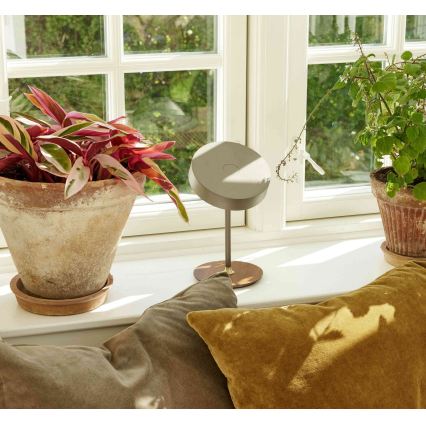 Halo Design 745760 - LED dæmpbar opladelig bordlampe ON THE MOVE LED/2,5W/4000 mAh hvid/træ