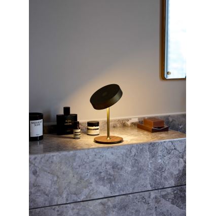 Halo Design 745784 - LED dæmpbar genopladelig bordlampe ON THE MOVE LED/2,5W/4000 mAh messing/træ