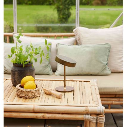 Halo Design 745784 - LED dæmpbar genopladelig bordlampe ON THE MOVE LED/2,5W/4000 mAh messing/træ