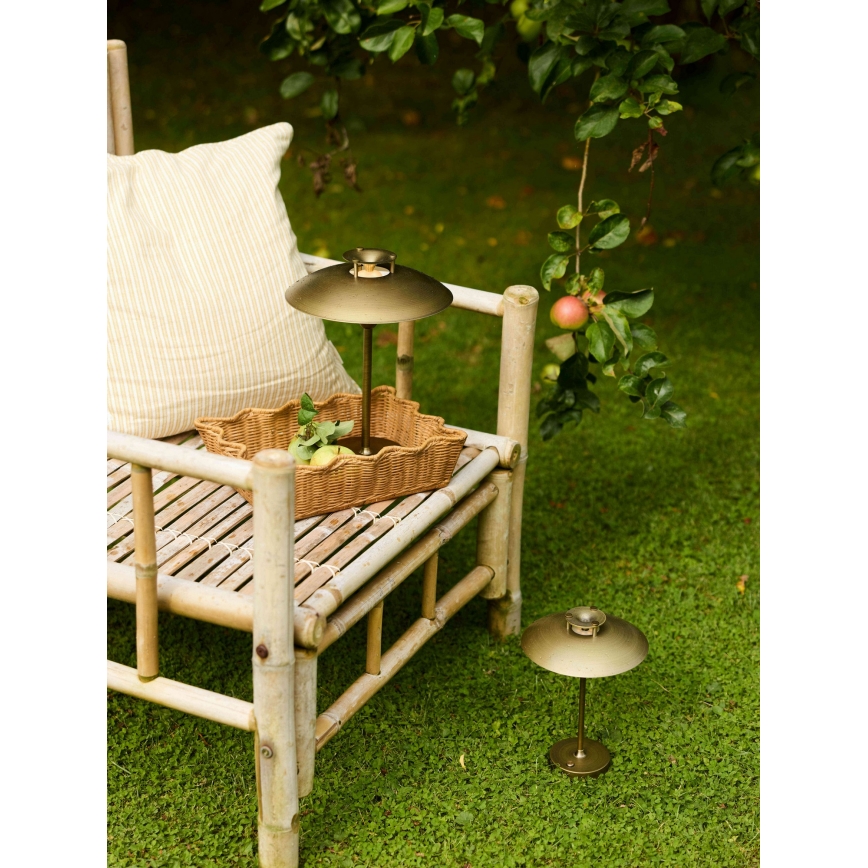 Halo Design 746149 - LED dæmpbar udendørs genopladelig bordlampe MINI STEPP LED/1,8W/1600 mAh IP44 messing