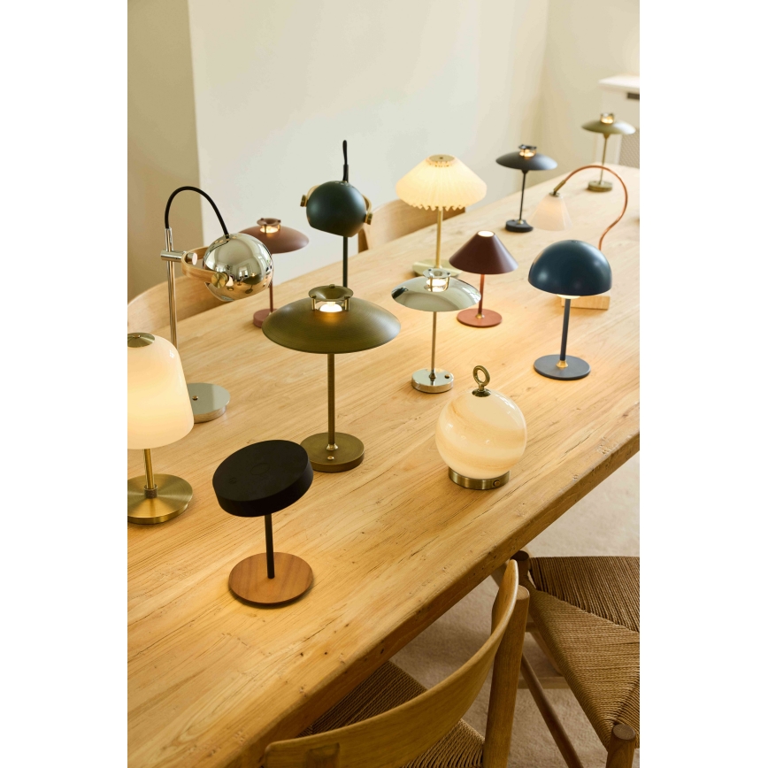 Halo Design 746149 - LED dæmpbar udendørs genopladelig bordlampe MINI STEPP LED/1,8W/1600 mAh IP44 messing