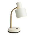 Halo Design 746910 - Bordlampe VOGUE 1xE27/40W/230V creme/messing