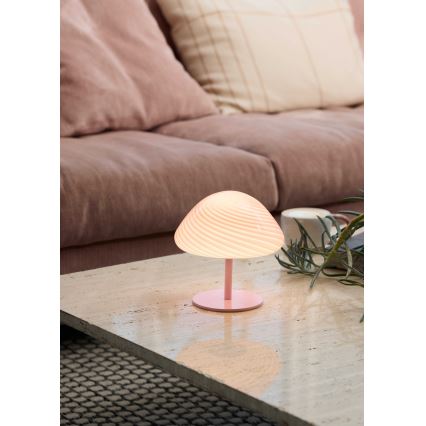 Halo Design 747047 - Bordlampe CANDY MINI MUSH 1xG9/25W/230V Ø 17 cm lyserød
