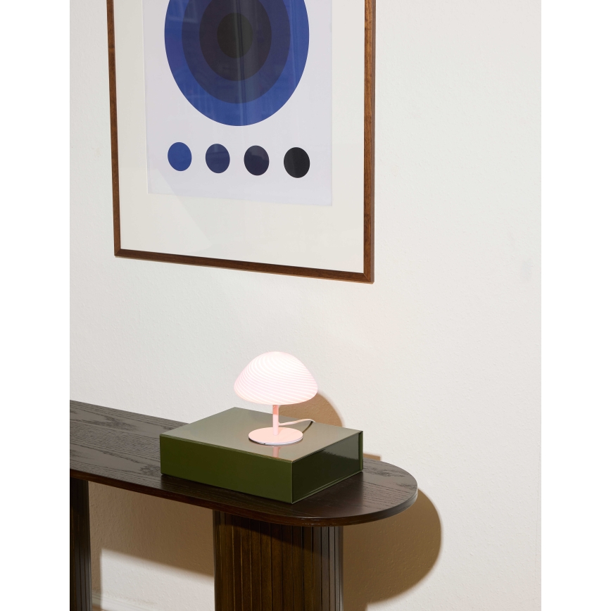 Halo Design 747047 - Bordlampe CANDY MINI MUSH 1xG9/25W/230V Ø 17 cm lyserød
