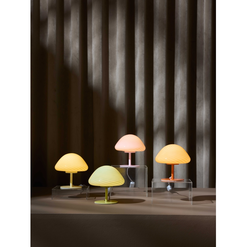 Halo Design 747047 - Bordlampe CANDY MINI MUSH 1xG9/25W/230V Ø 17 cm lyserød