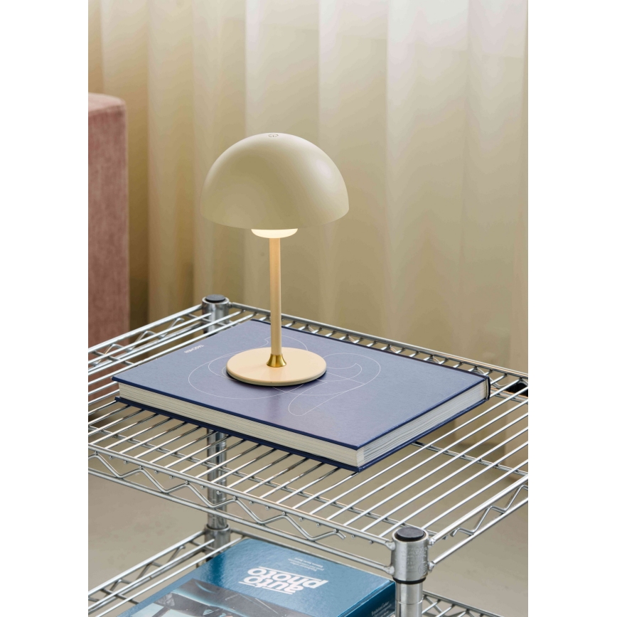 Halo Design 747597 - LED-dæmpbar genopladelig bordlampe MOON LIGHT LED/2,7W/2600 mAh cremefarvet