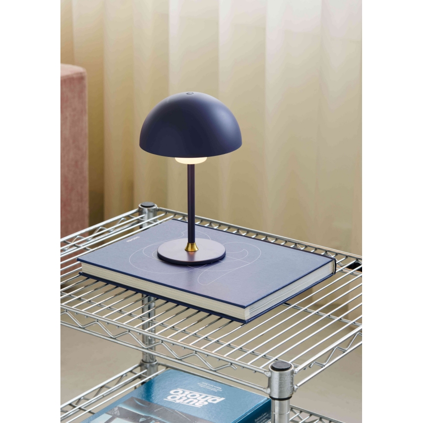 Halo Design 747603 - LED-dæmpbar genopladelig bordlampe MOON LIGHT LED/2,7W/2600 mAh blå