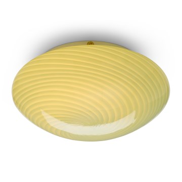 Halo Design 748747 - Loftlampe CANDY 1xE27/40W/230V Ø 30 cm grøn/messing