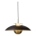 Halo Design 749102 - LED dæmpbar pendel på wire STEPP LED/24W/230V Ø 46 cm sort/messing