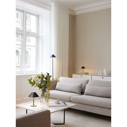 Halo Design 800803 - LED dæmpbar udendørs genopladelig bordlampe HYGGE LED/3W/4000 mAh IP54 sort