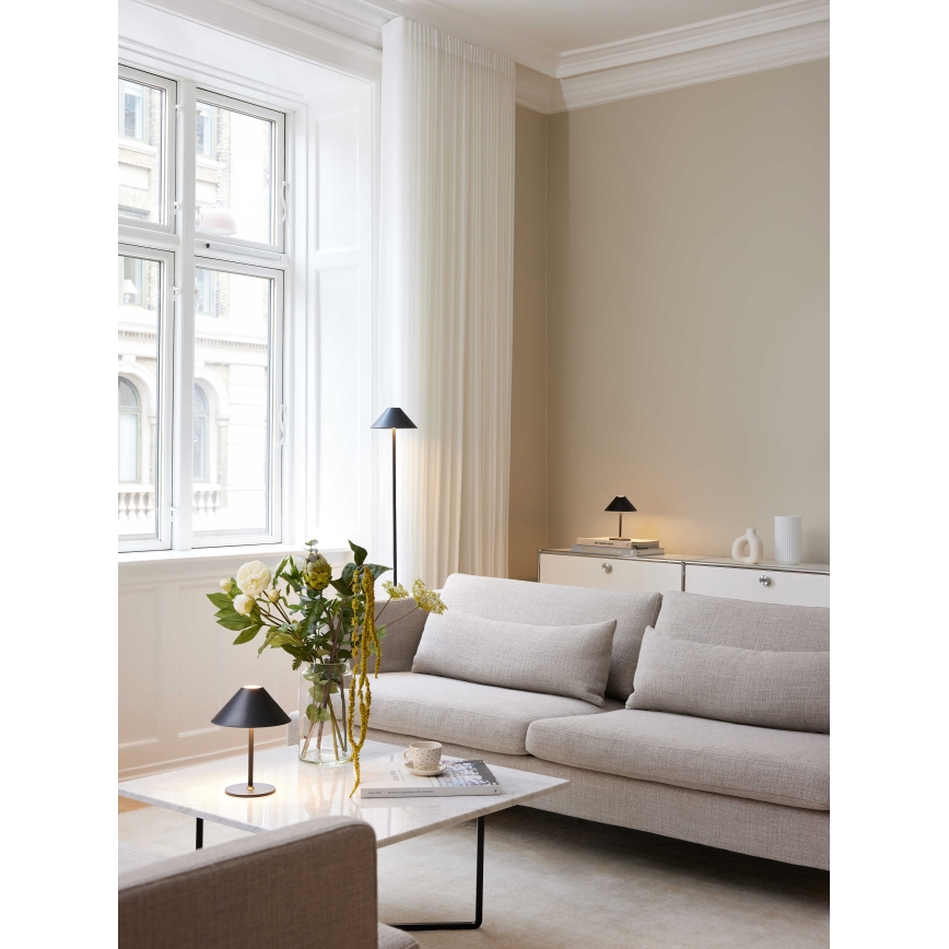 Halo Design 800803 - LED dæmpbar udendørs genopladelig bordlampe HYGGE LED/3W/4000 mAh IP54 sort