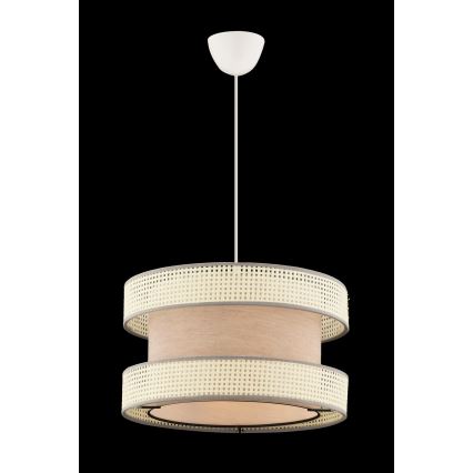 HALO pendellampe 1xE27/60W/230V beige/creme