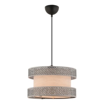 HALO Pendellampe 1xE27/60W/230V beige/grå