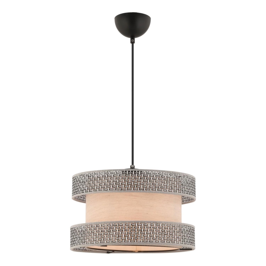 HALO Pendellampe 1xE27/60W/230V beige/grå