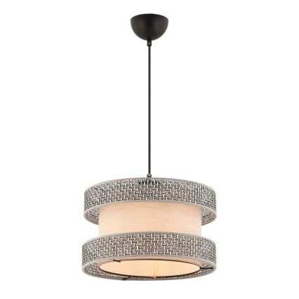 HALO Pendellampe 1xE27/60W/230V beige/grå