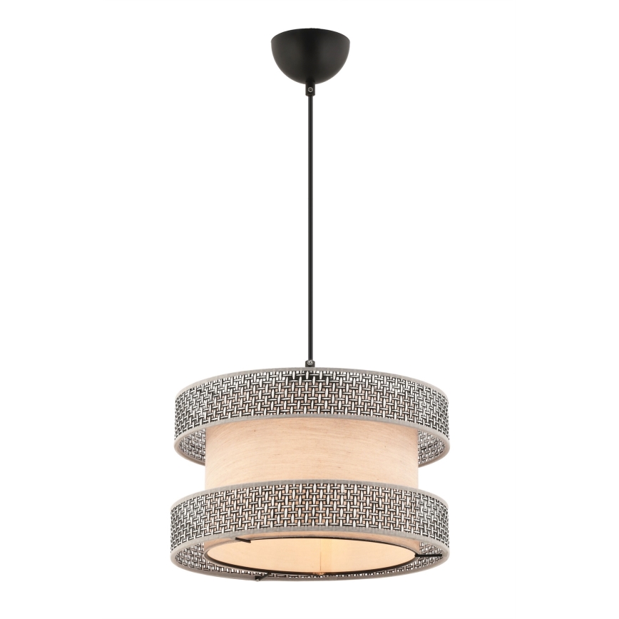 HALO Pendellampe 1xE27/60W/230V beige/grå