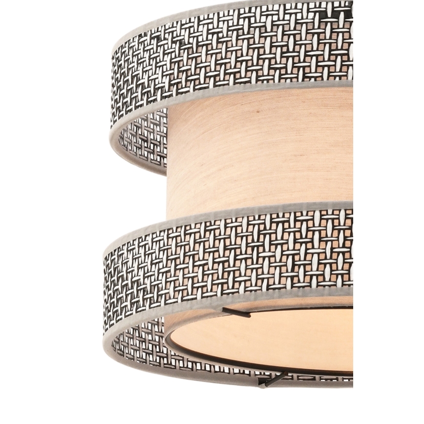 HALO Pendellampe 1xE27/60W/230V beige/grå