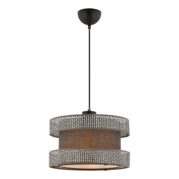 HALO Pendellampe 1xE27/60W/230V brun/grå