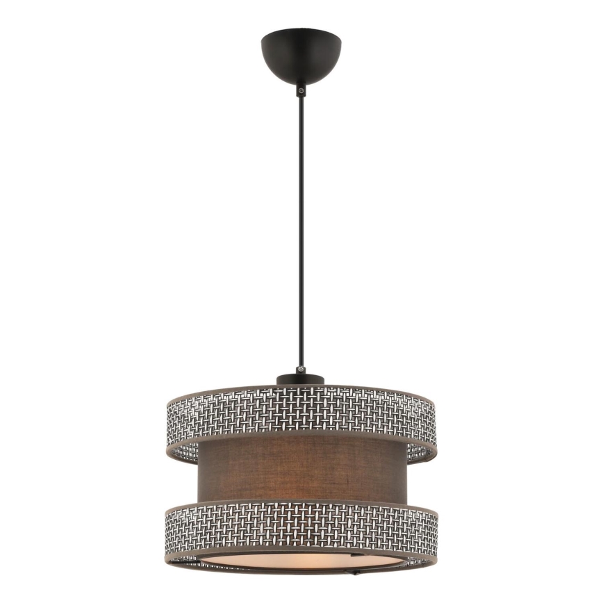HALO Pendellampe 1xE27/60W/230V brun/grå