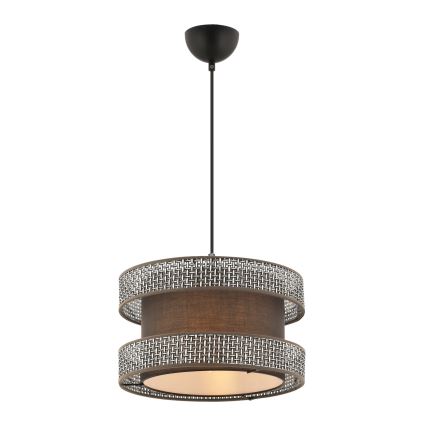 HALO Pendellampe 1xE27/60W/230V brun/grå